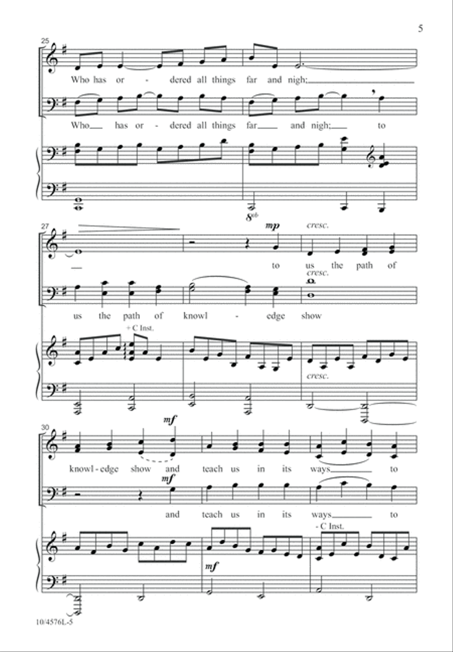 Come to Us, Emmanuel 4-Part scores gallery preview page 6