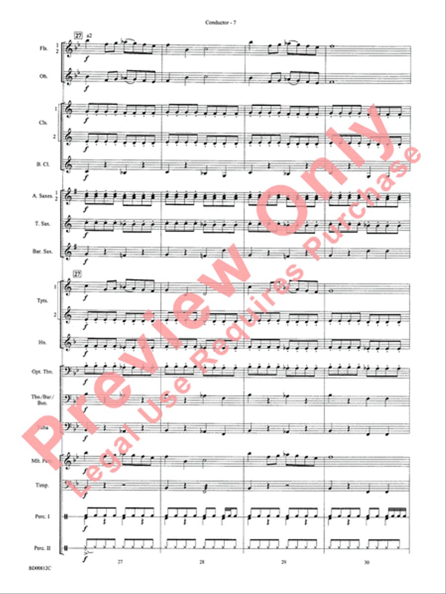 Portsmouth Overture Portsmouth Overture Concert Band scores gallery preview page 9