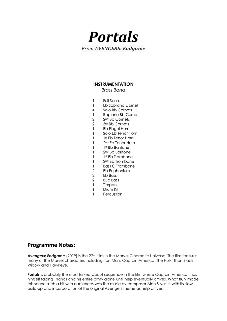 Portals Brass Band scores gallery preview page 2