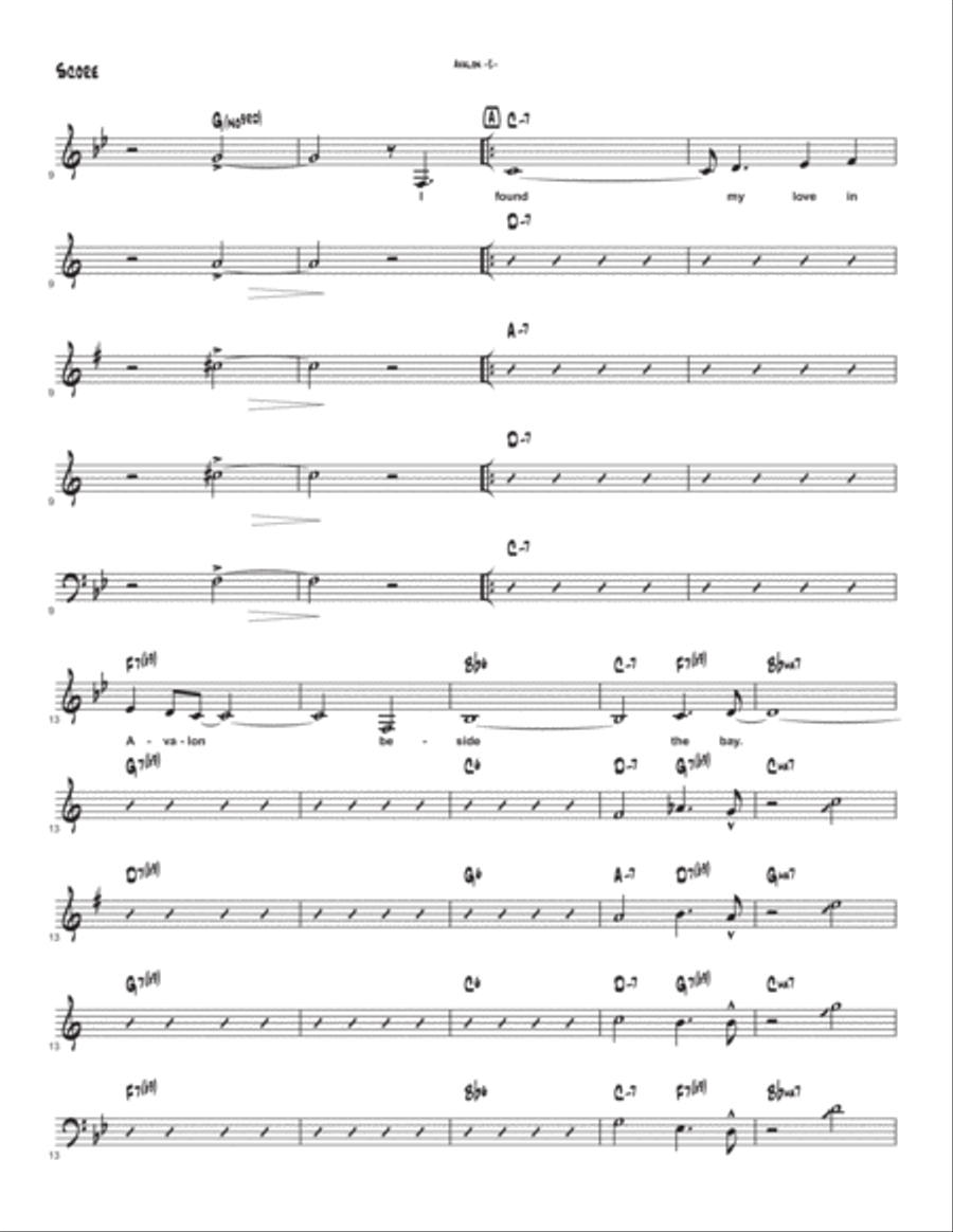 Avalon Jazz Ensemble scores gallery preview page 3