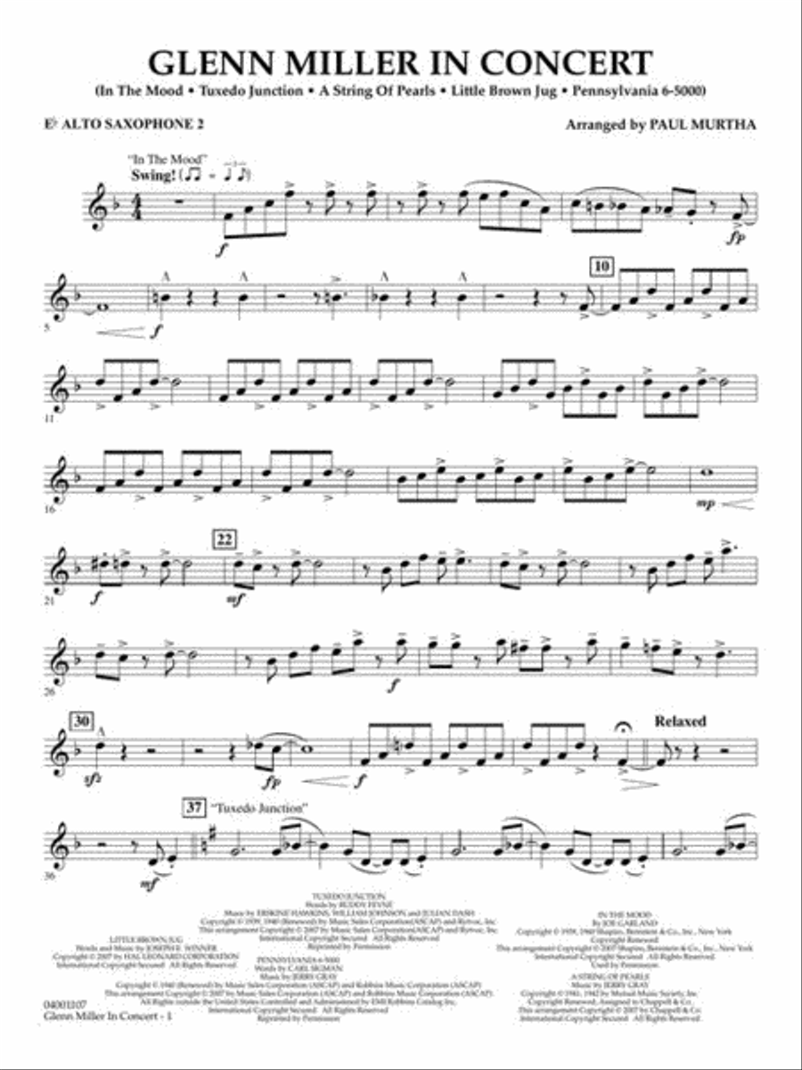 Glenn Miller in Concert Concert Band scores gallery preview page 5