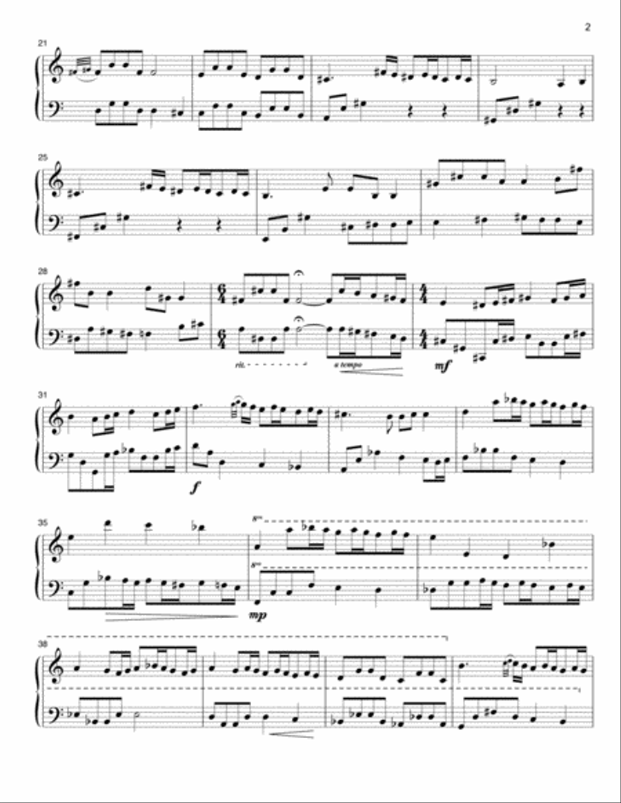 A-Minor Fugue A-Minor Fugue Piano Solo scores gallery preview page 2