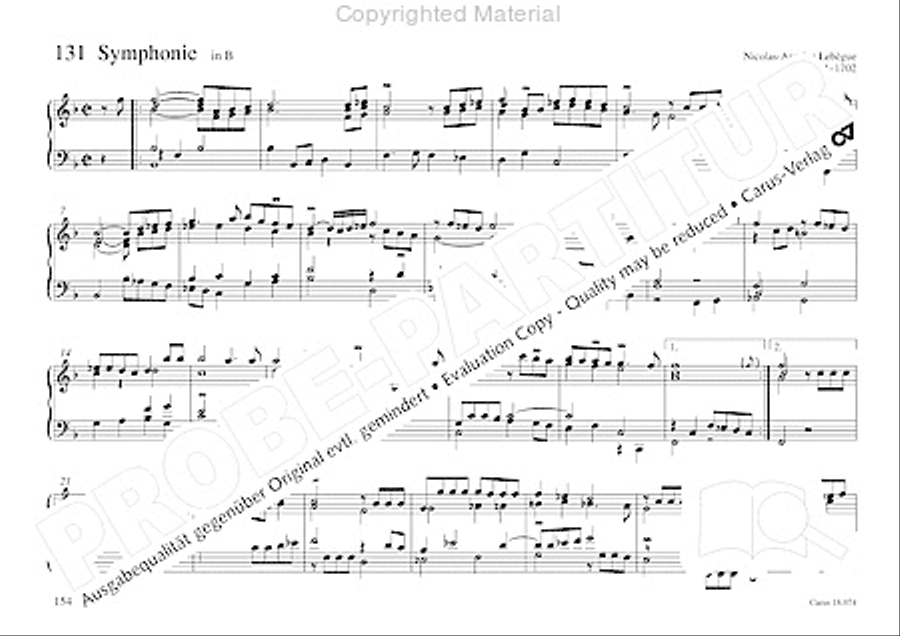 Organo pleno. Orgelstucke zum Ein- und Auszug Organ Solo scores gallery preview page 162