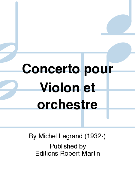 Concerto pour Violon et orchestre