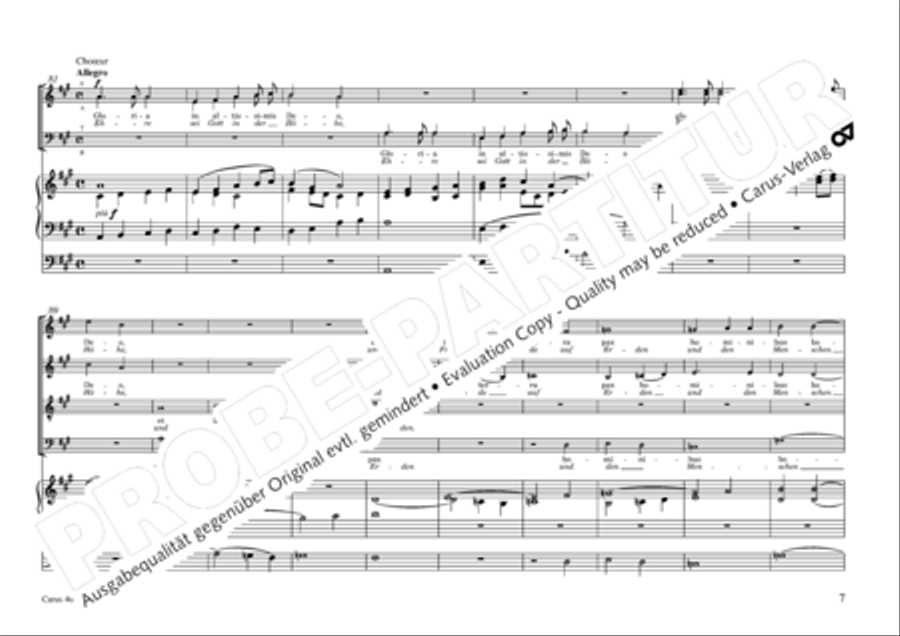 Oratorio de Noel (Weihnachtsoratorium) 4-Part scores gallery preview page 8