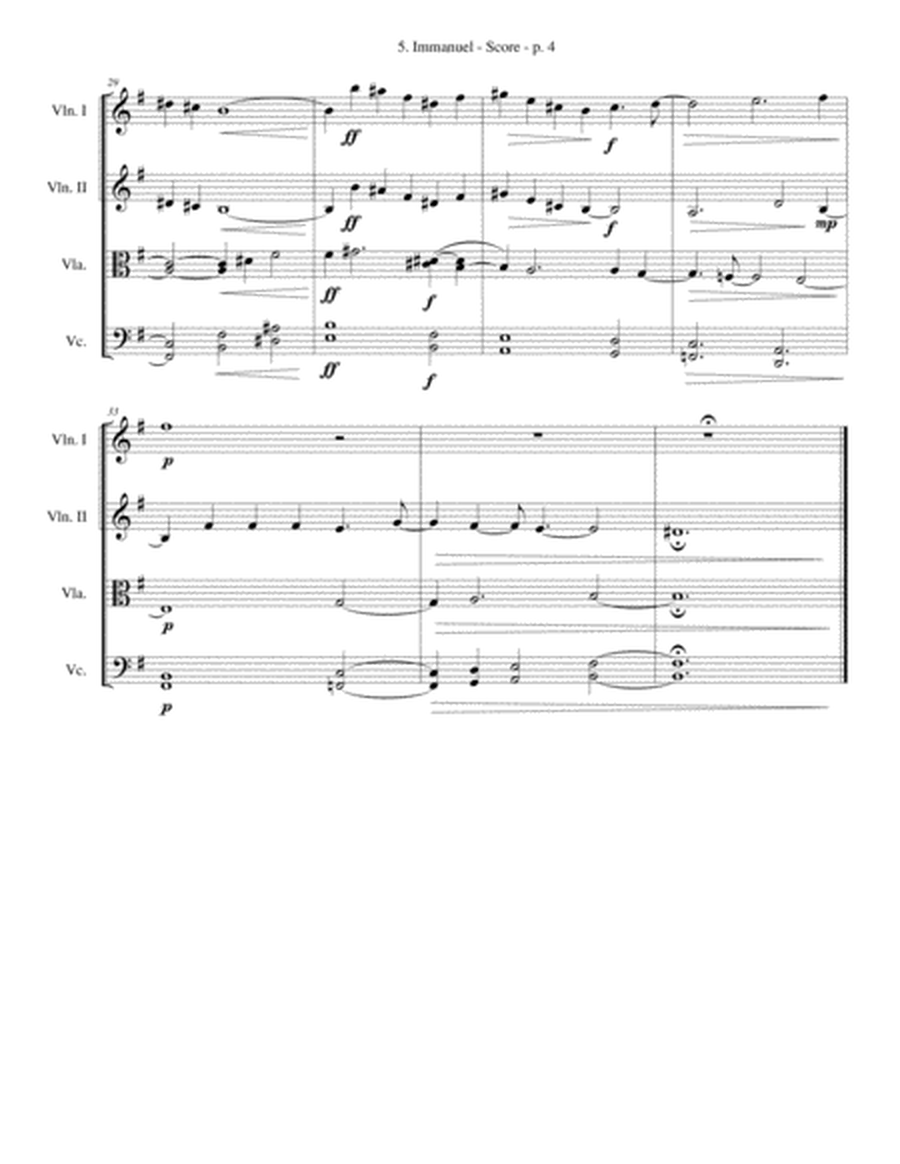Immanuel String Quartet - ADVANCED