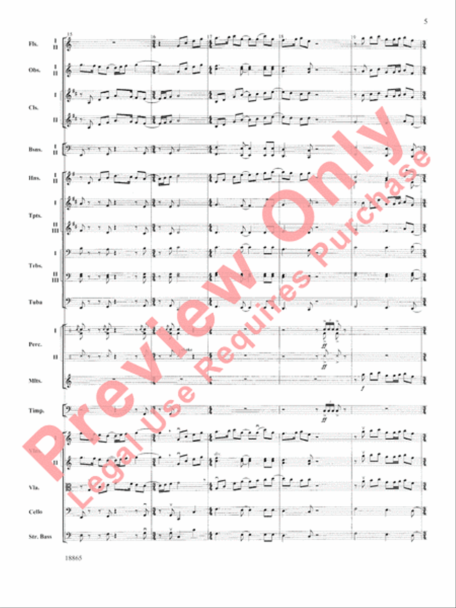 An American Rhapsody An American Rhapsody Full Orchestra scores gallery preview page 6