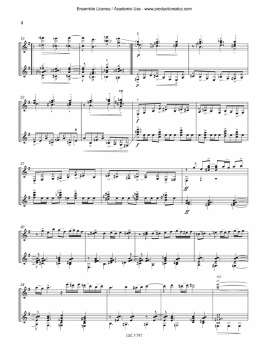 Tres piezas de Buenos Aires Classical Guitar scores gallery preview page 4