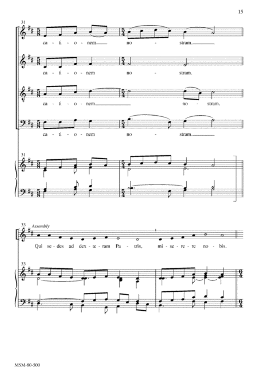 Mass of the Transfiguration (Choral Score) Mass of the Transfiguration (Choral Score) 4-Part scores gallery preview page 14