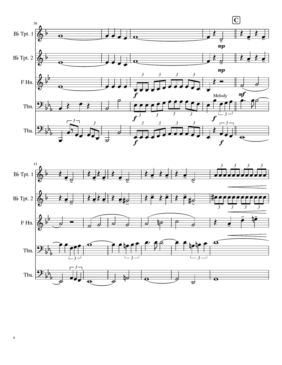 Blueberry Hill Brass Ensemble scores gallery preview page 4