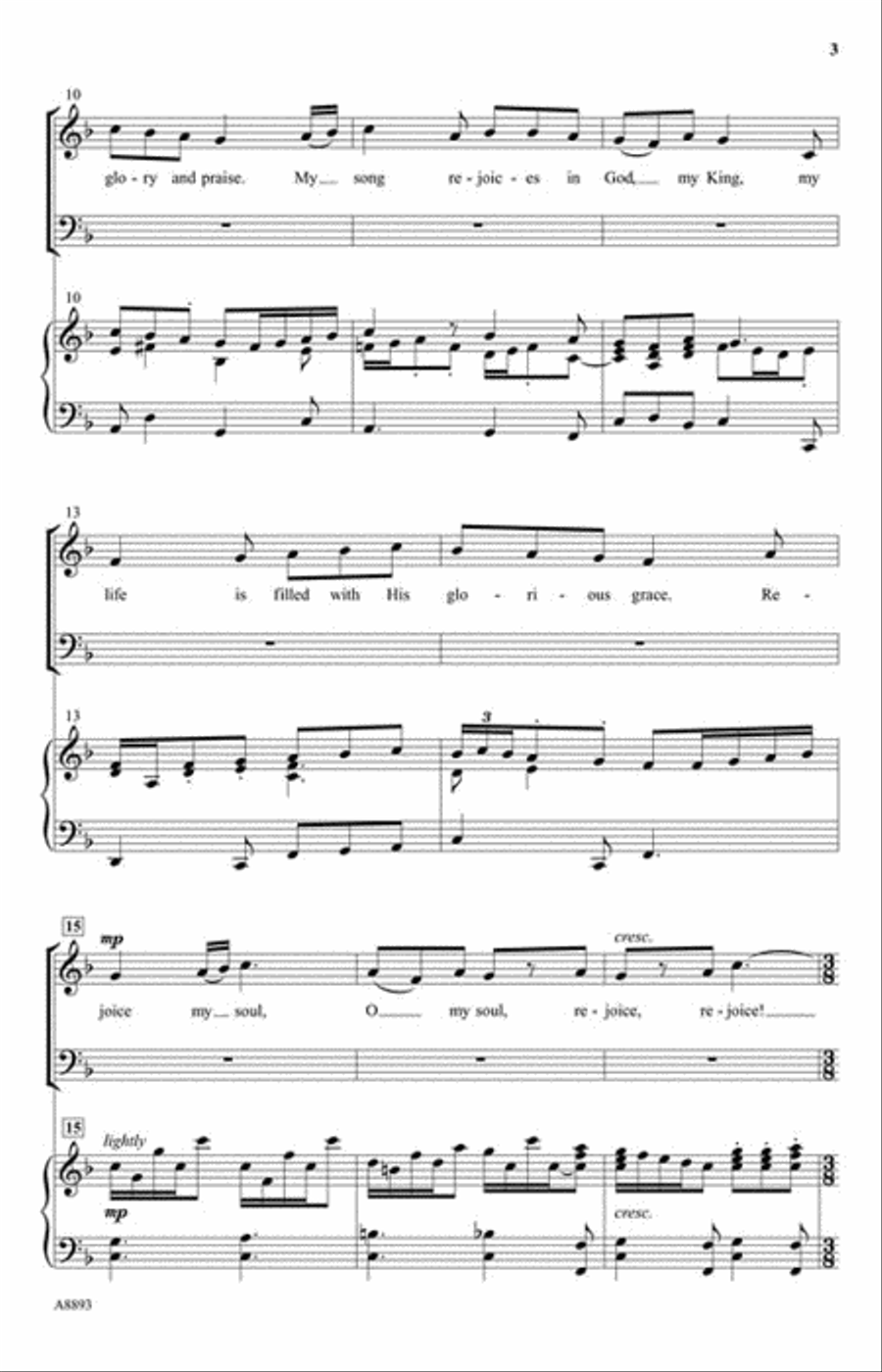 My Soul Doth Magnify the Lord 4-Part scores gallery preview page 3