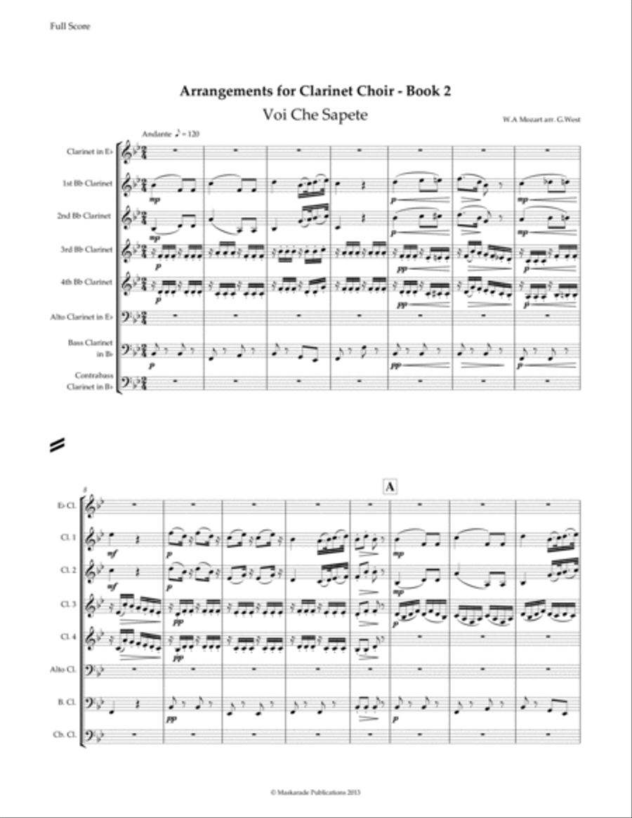 Arrangements for Clarinet Choir - Book 2 Clarinet Choir scores gallery preview page 2