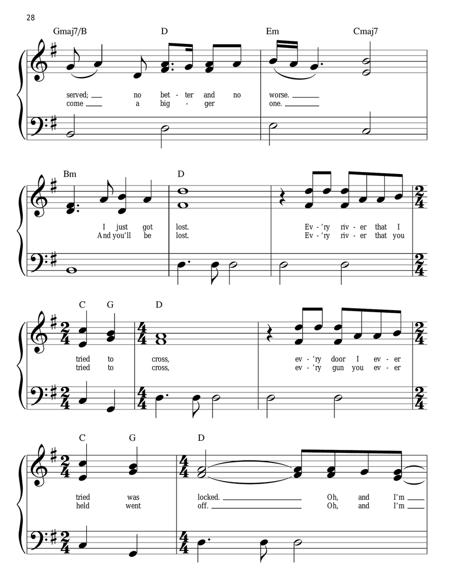 Lost! Lost! Easy Piano scores gallery preview page 3