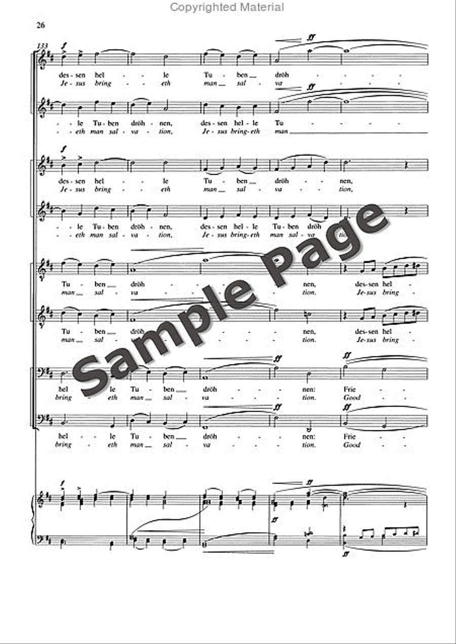 Friede auf Erden, Op. 13 Divisi scores gallery preview page 27