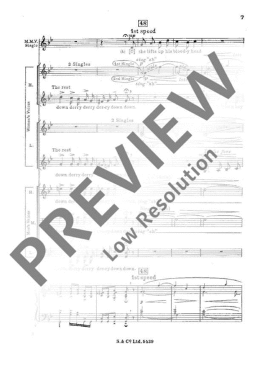 The three Ravens Mixed Choir scores gallery preview page 10