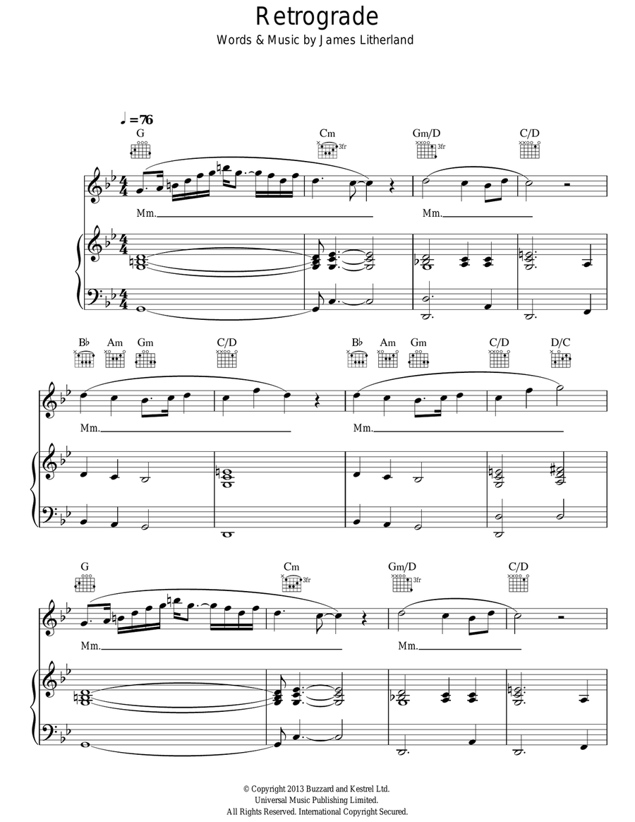 Retrograde Retrograde Acoustic Guitar scores gallery preview page 1