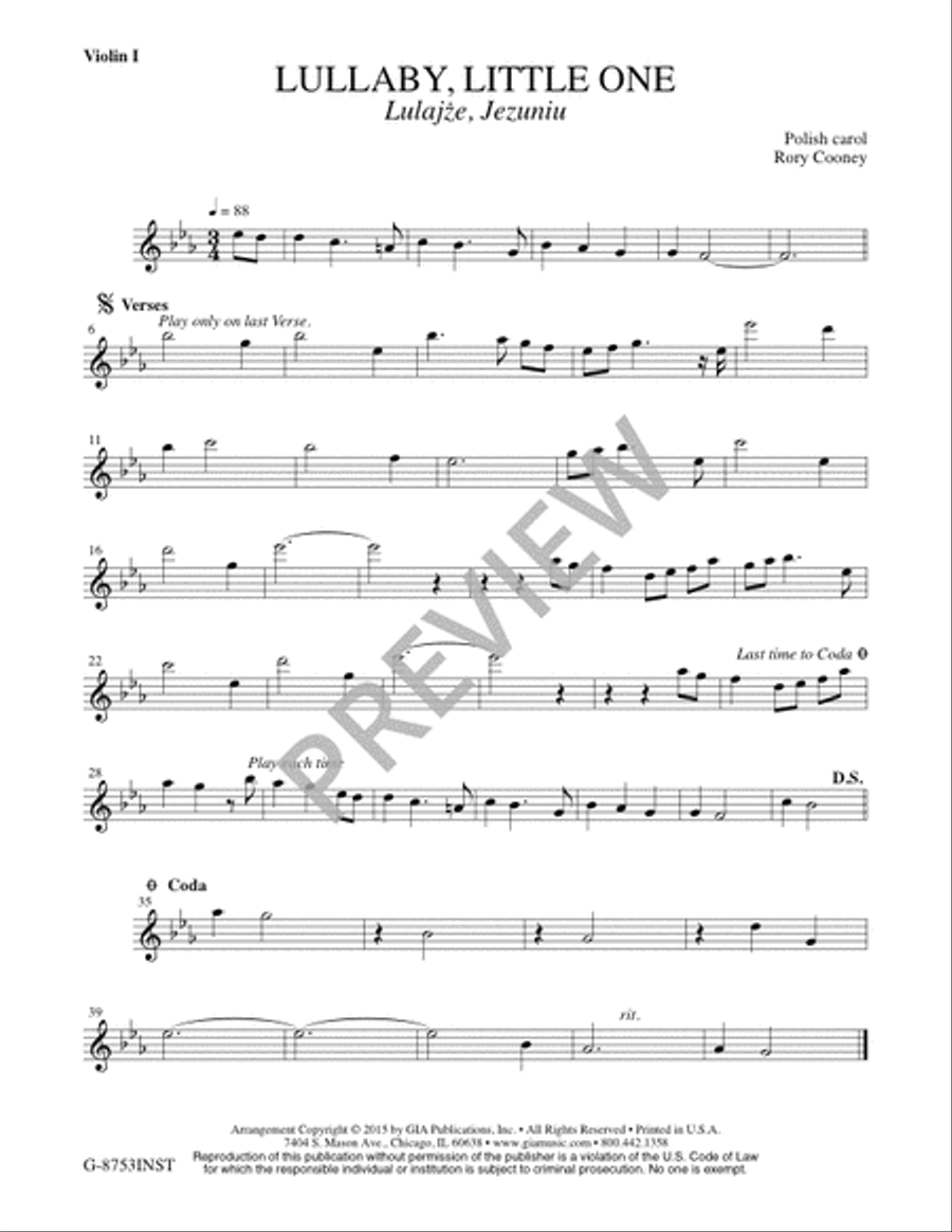 Lullaby, Little One - Instrument edition Flute scores gallery preview page 2