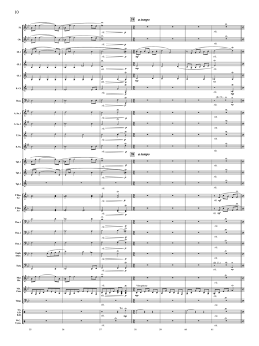 On Angel Wings Concert Band scores gallery preview page 9