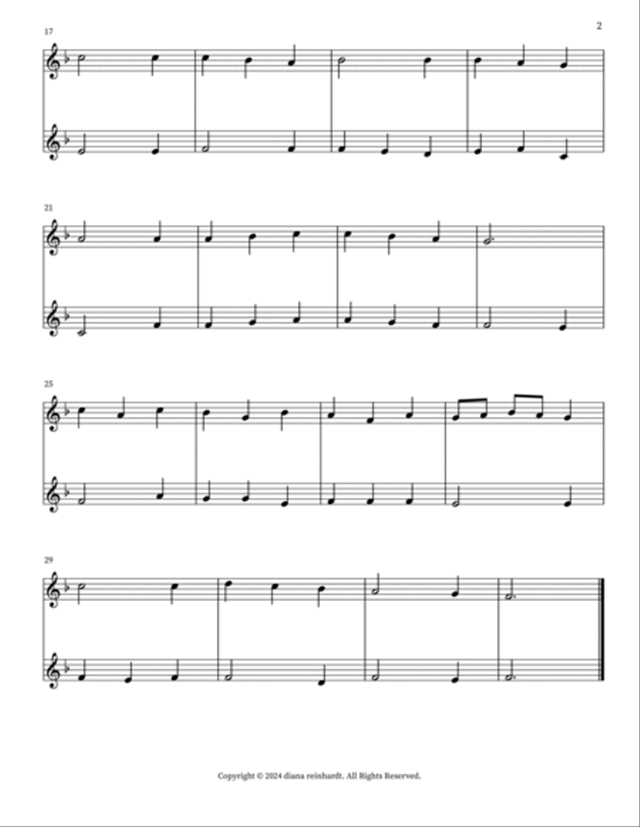 Alleluia! Sing to Jesus Alleluia! Sing to Jesus Woodwind Duet scores gallery preview page 2