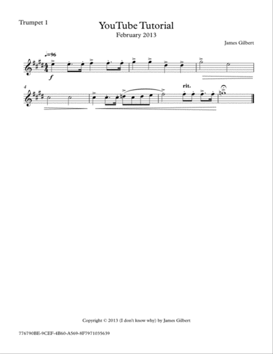 Youtube Tutorial piece Full Orchestra scores gallery preview page 6