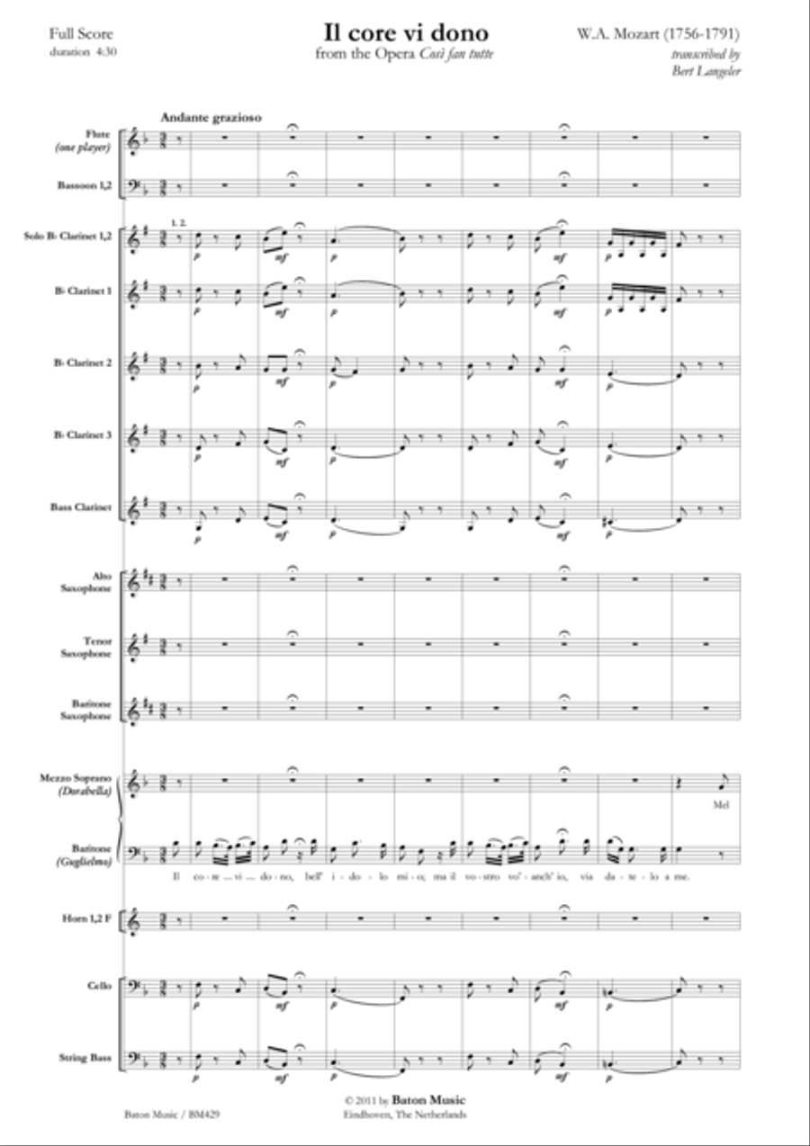 Il core vi dono Concert Band scores gallery preview page 2