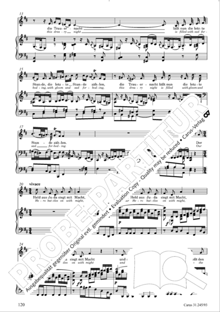 St. John Passion (Johannes-Passion) 4-Part scores gallery preview page 121