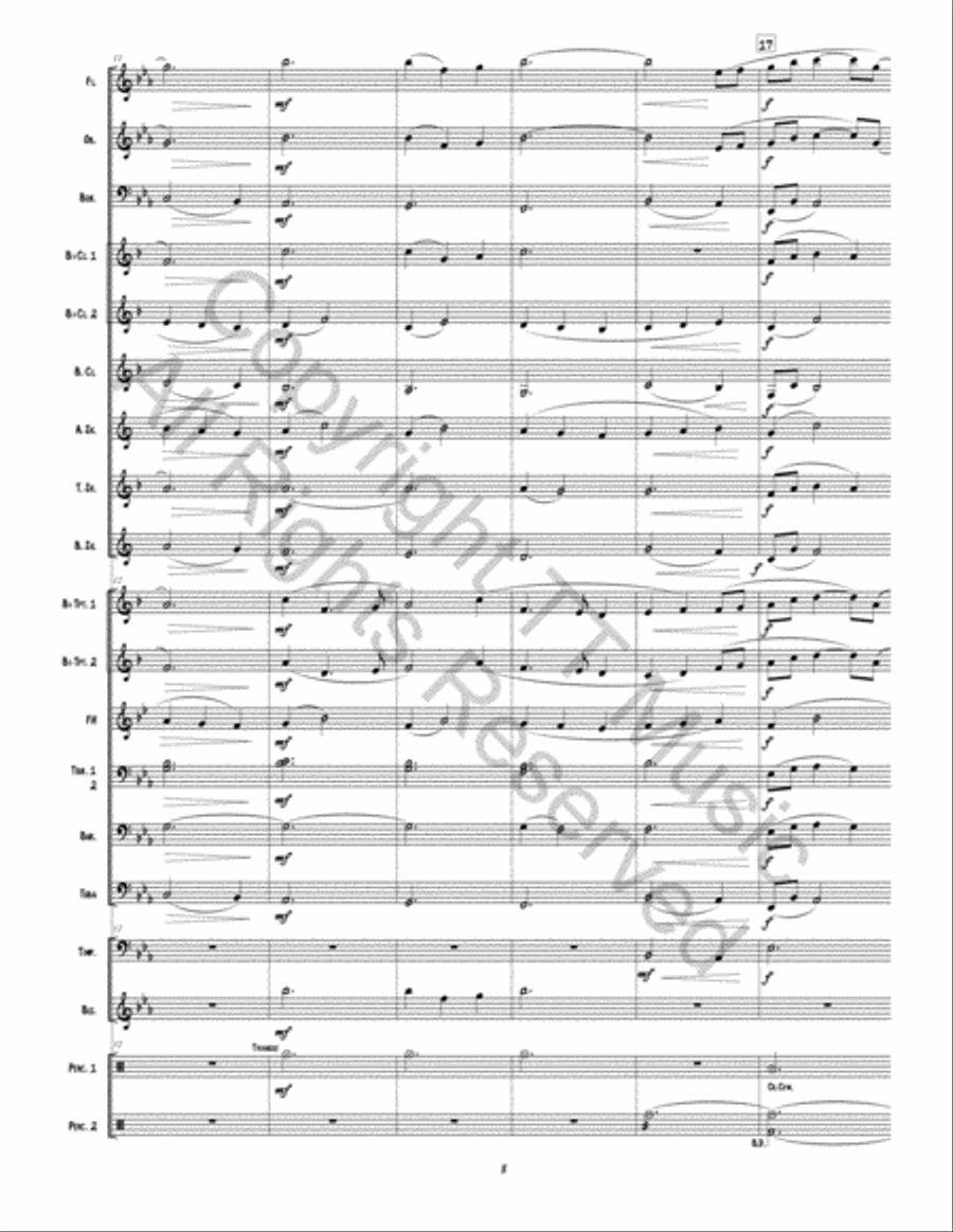 Traveling Grace Concert Band scores gallery preview page 6