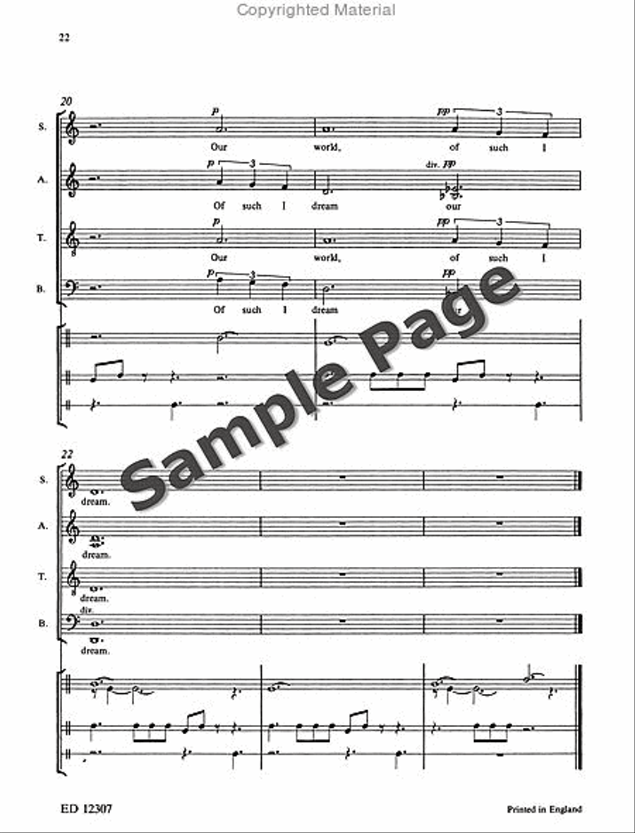 I Dream a World 4-Part scores gallery preview page 25