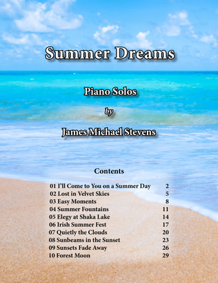 Book cover for Summer Dreams Piano Book