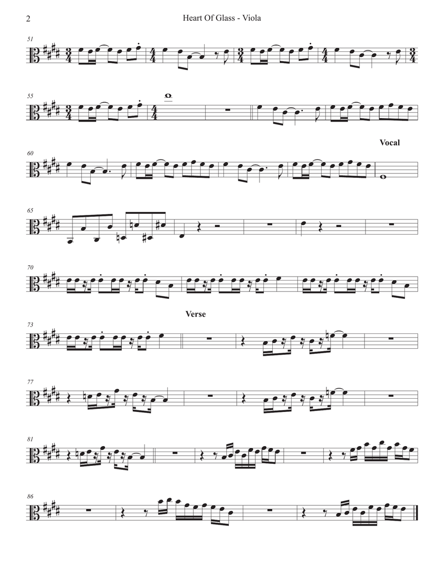 Heart Of Glass Heart Of Glass Small Ensemble scores gallery preview page 5