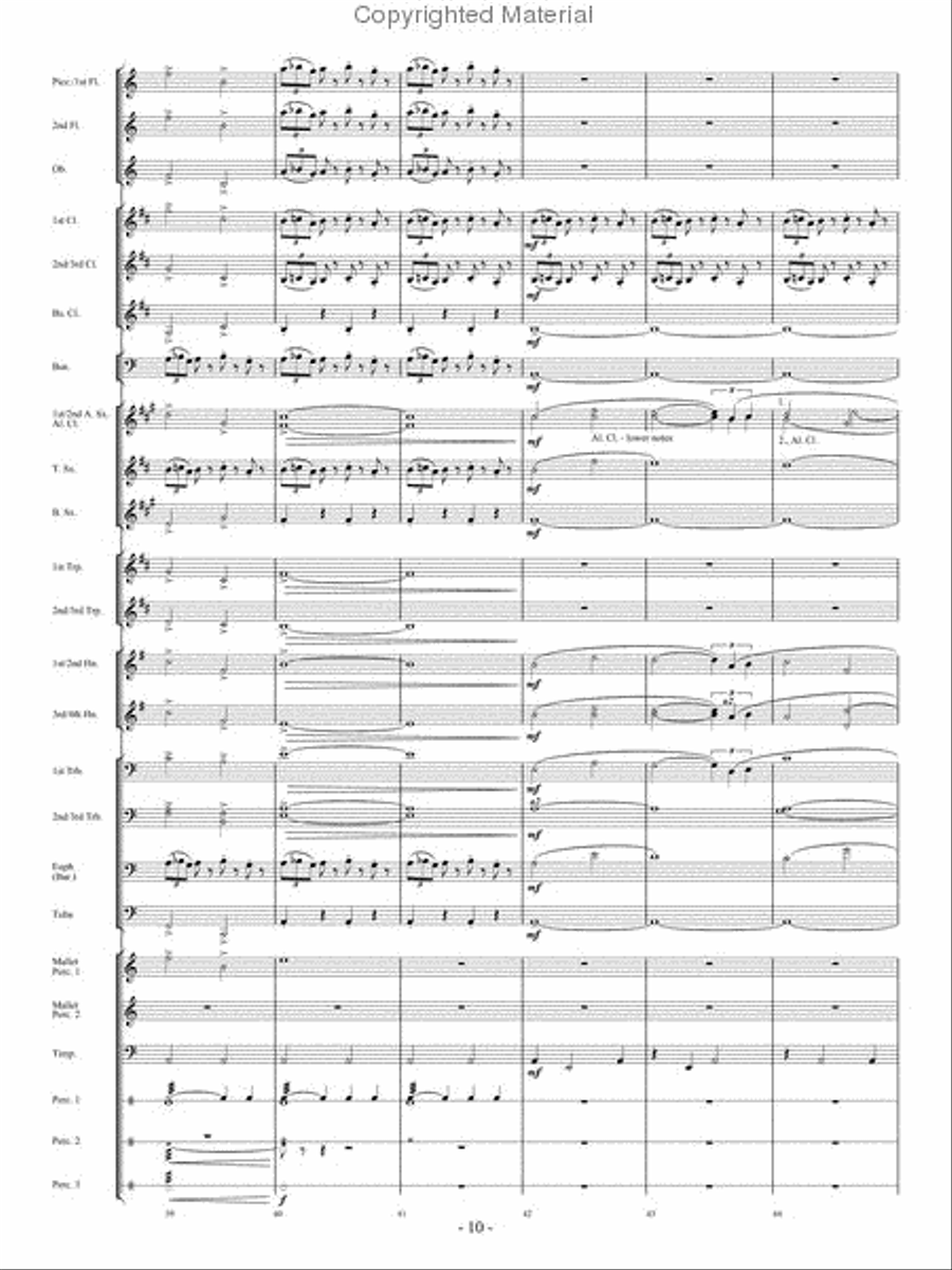 In Pursuit of Troy Concert Band - Sheet Music page 8