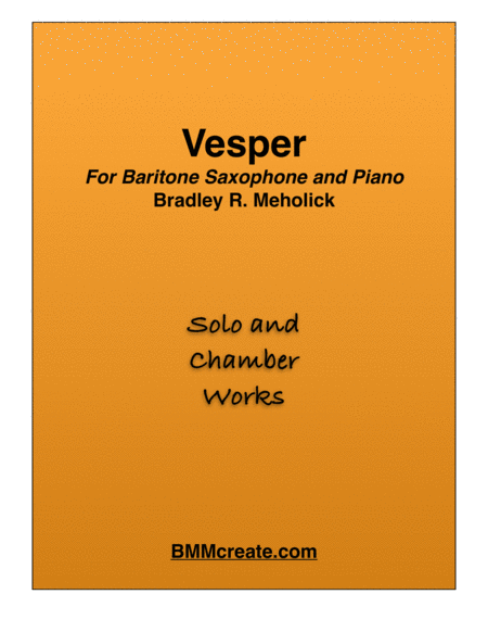 Vesper for Baritone Saxophone and Piano image number null