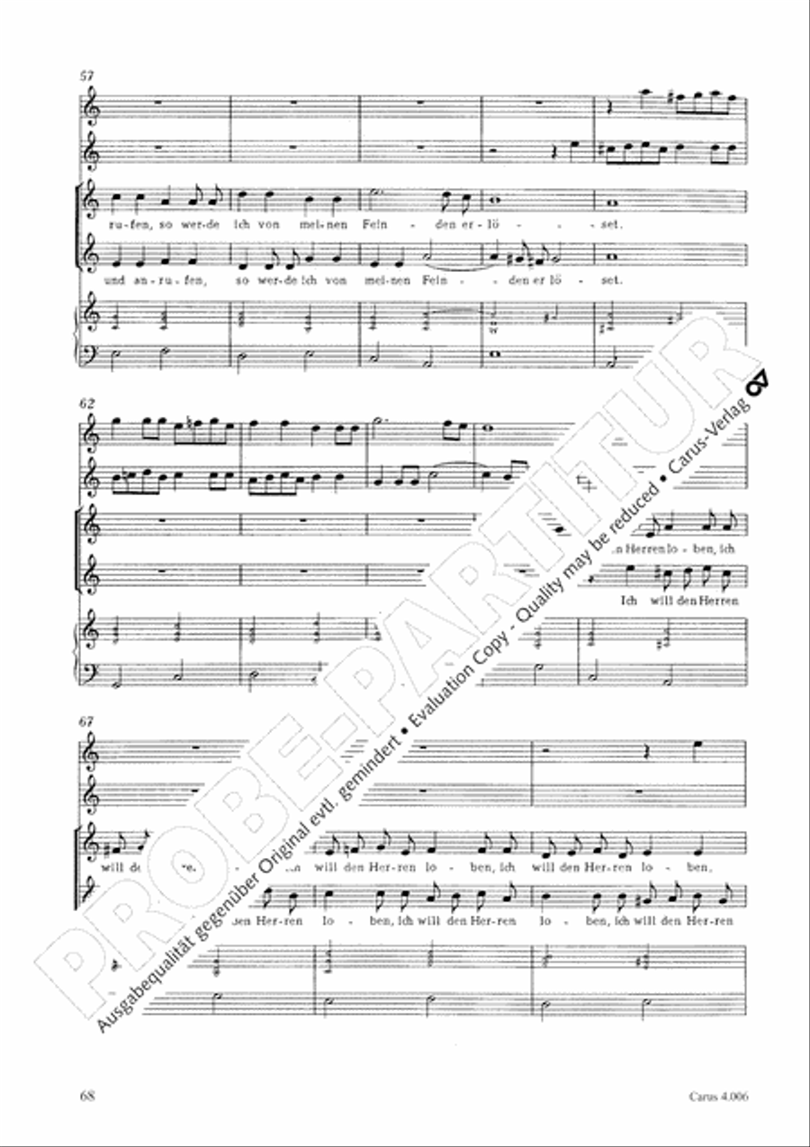 Ten motets Choir scores gallery preview page 70