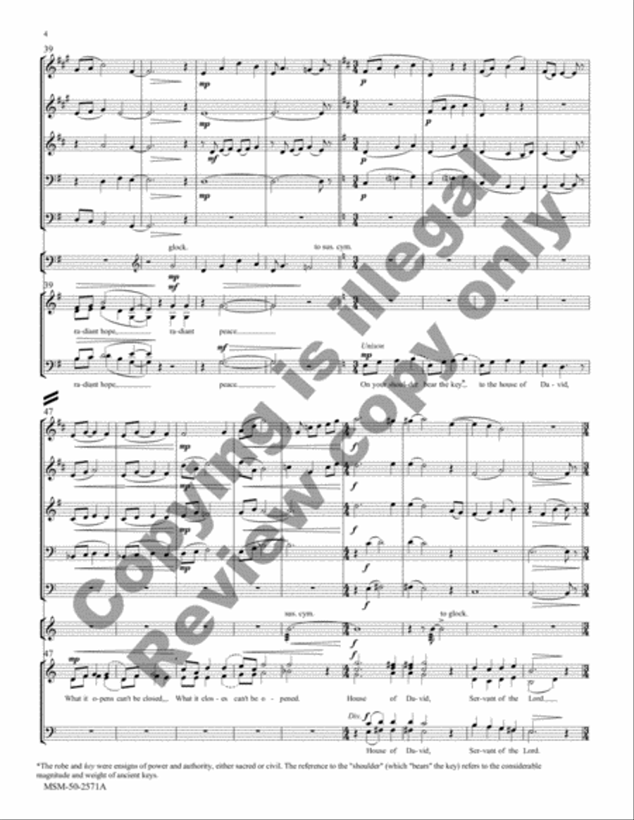 The House of David (Brass Score) Choir scores gallery preview page 12