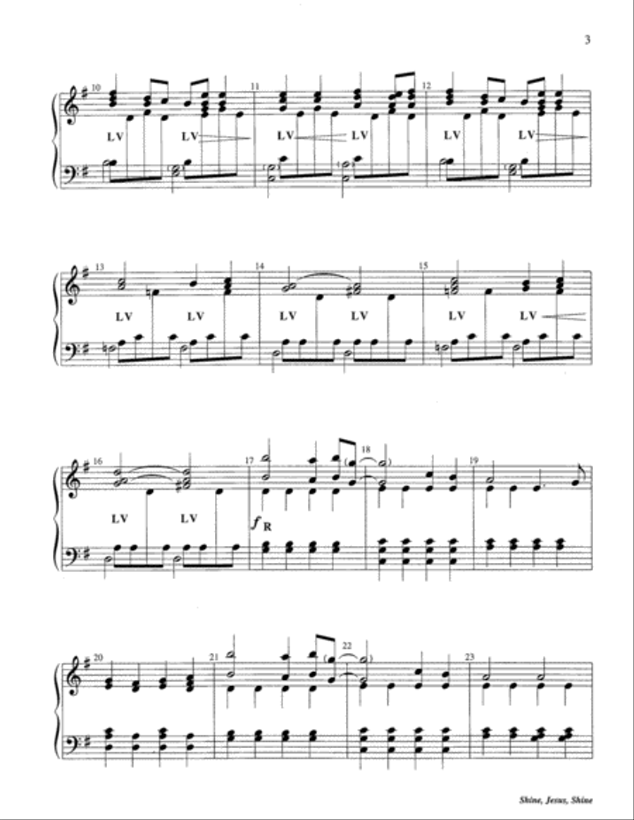 Shine, Jesus, Shine 3-Octaves scores gallery preview page 3