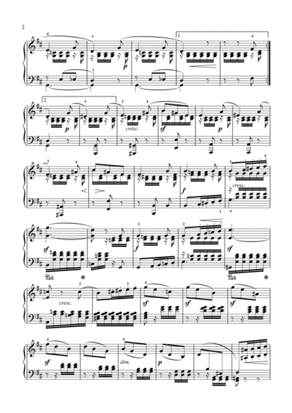 Mendelssohn-Lied ohne Worte Op. 30 No.4(Piano) image number null
