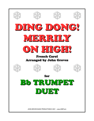 Book cover for Ding Dong! Merrily on High! - Trumpet Duet