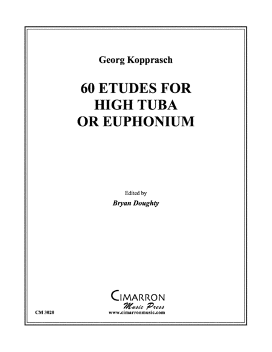 60 Etudes for High Tuba or Euphonium Euphonium scores gallery preview page 1