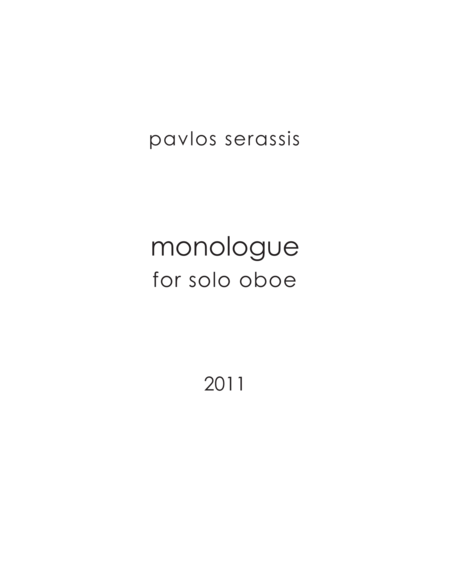 monologue (2011) for oboe image number null