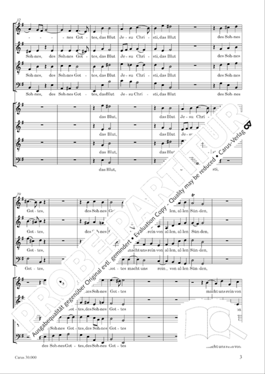 J.L. Bach: The complete motets Choir scores gallery preview page 10