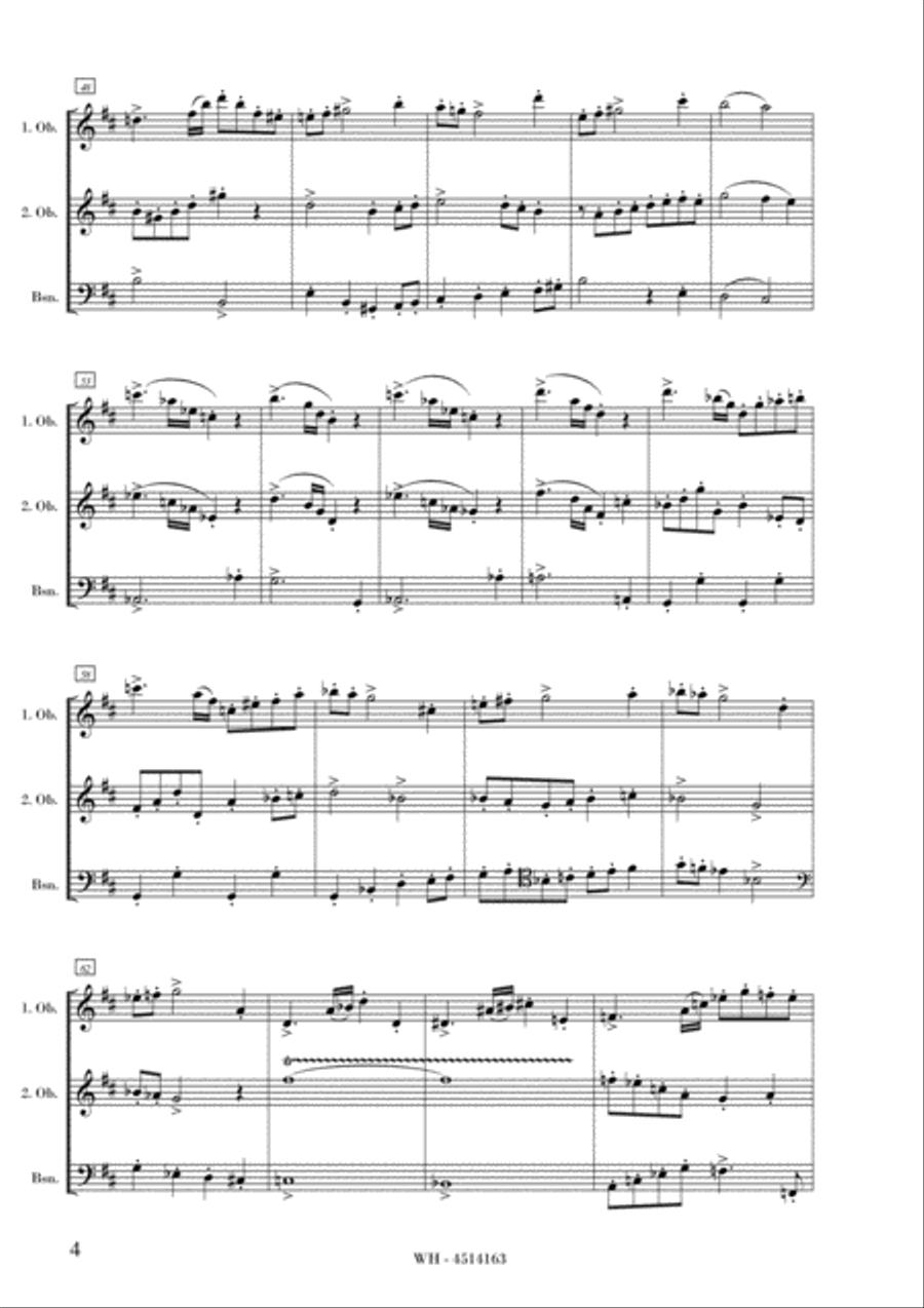 DIVERTIMENTO No.2 in D, OP. 34 Woodwind Trio scores gallery preview page 4
