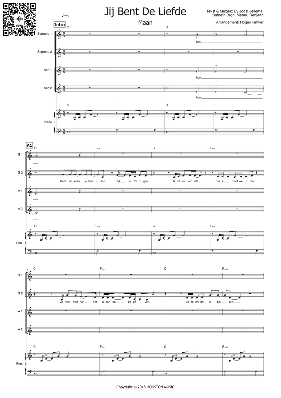 Jij Bent De Liefde SSAA scores gallery preview page 1