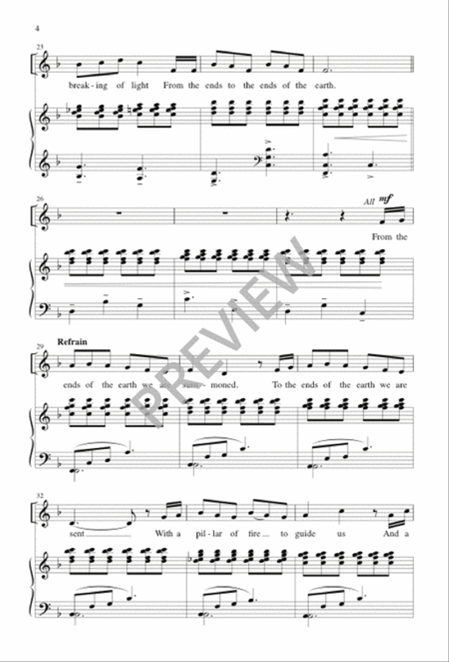 To the Ends of the Earth To the Ends of the Earth 4-Part scores gallery preview page 4