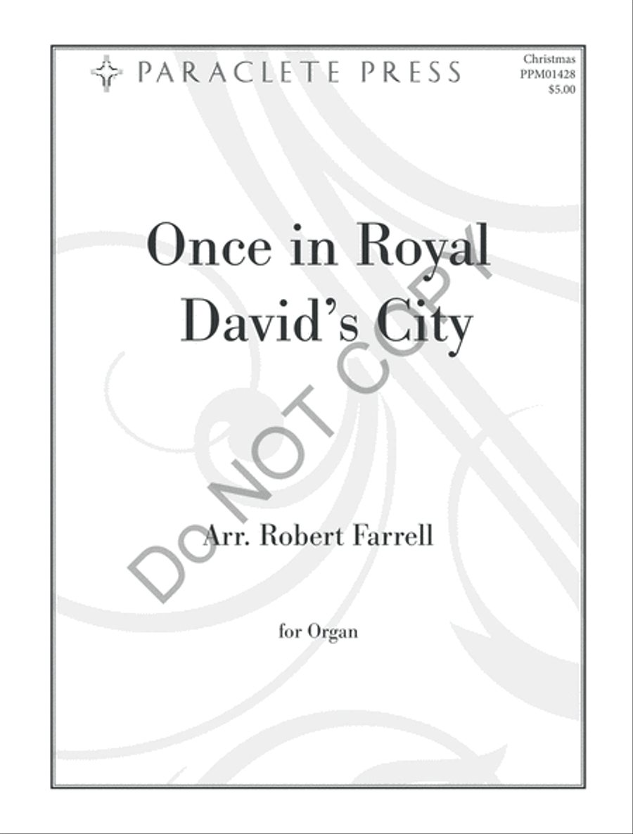 Once in Royal David's City Organ scores gallery preview page 2