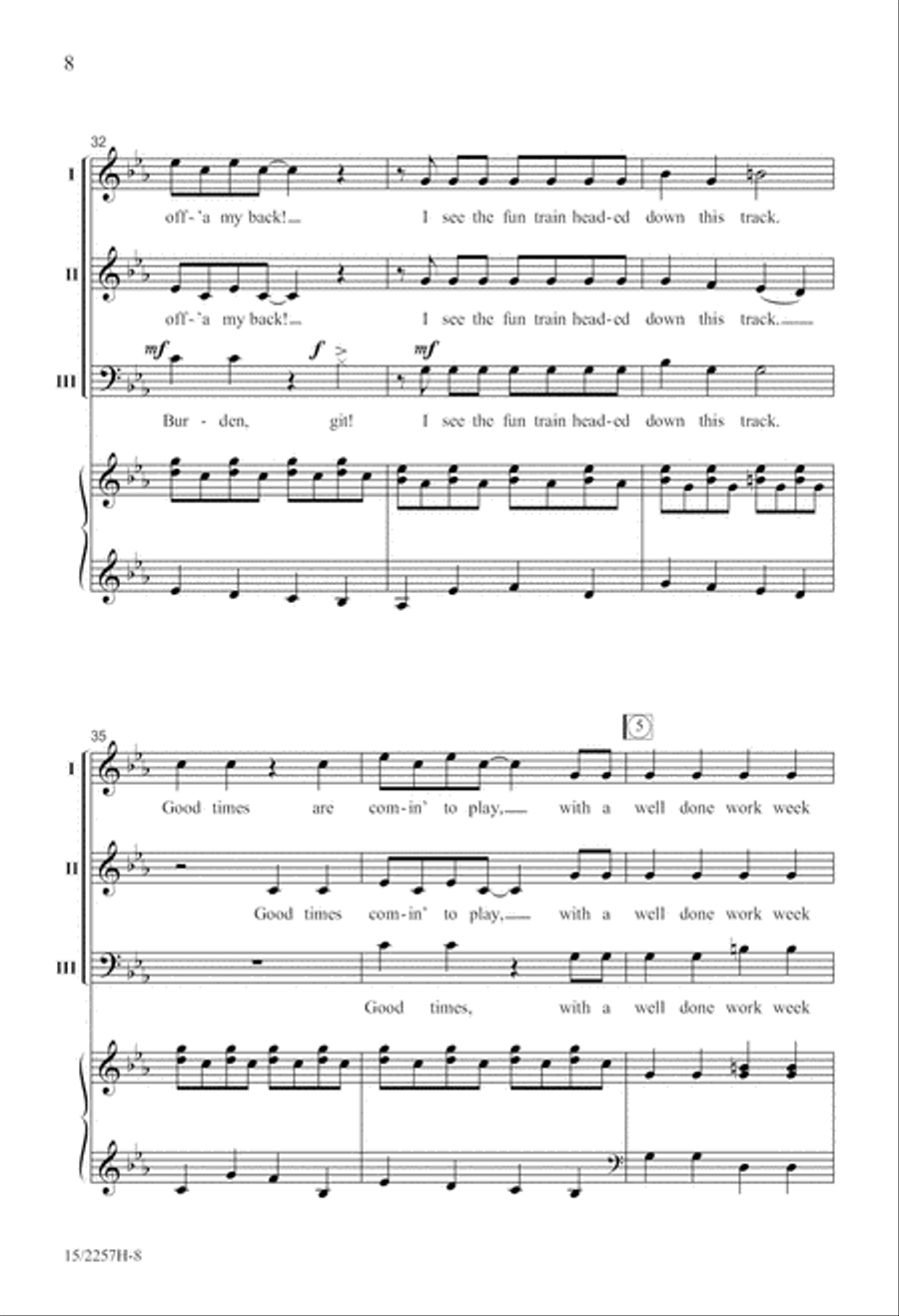 Fun Train Fun Train 3-Part scores gallery preview page 8