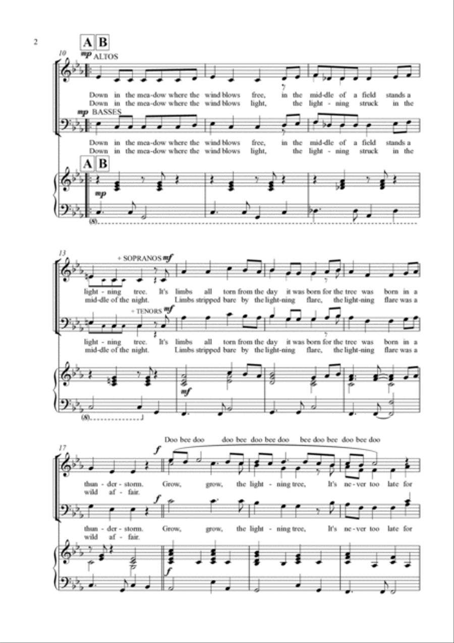 The Lightning Tree 4-Part scores gallery preview page 2