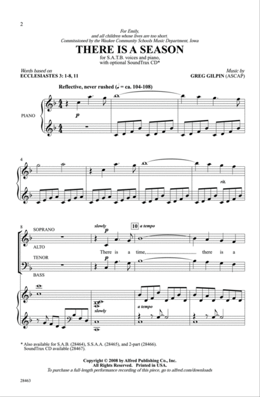 There Is a Season There Is a Season 4-Part scores gallery preview page 2