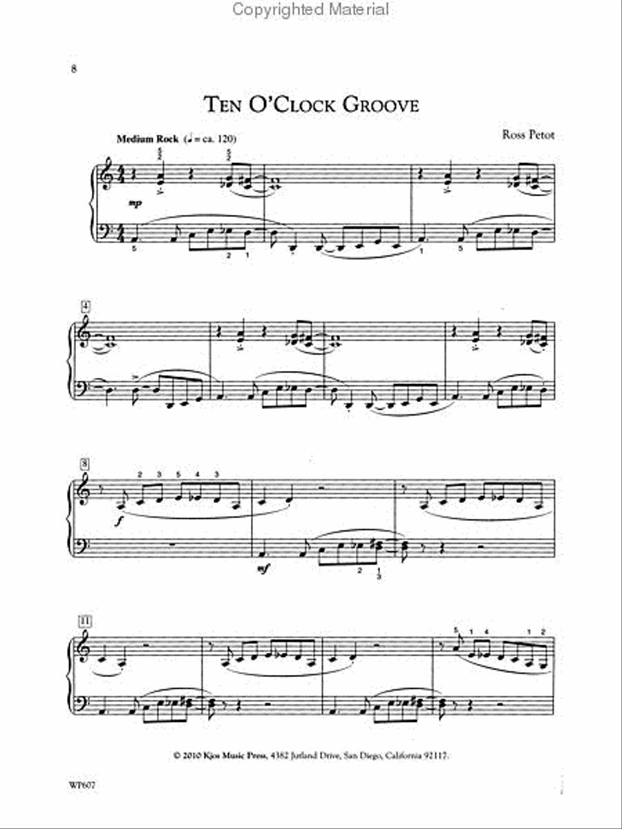 Jazz Alley, Intermediate Piano Solo scores gallery preview page 3