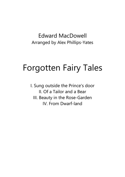 Forgotten Fairy Tales by Edward MacDowell (String Orchestra)