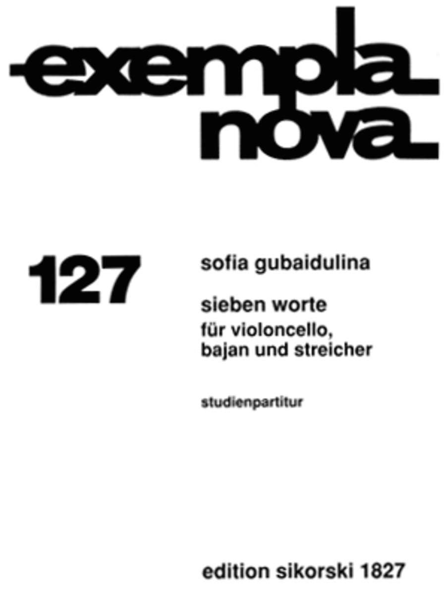 Seven Words (Sieben Worte) Orchestra scores gallery preview page 1